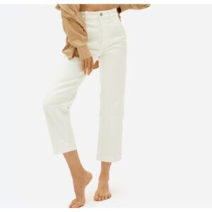 Everlane The Straight-Leg Crop Bone